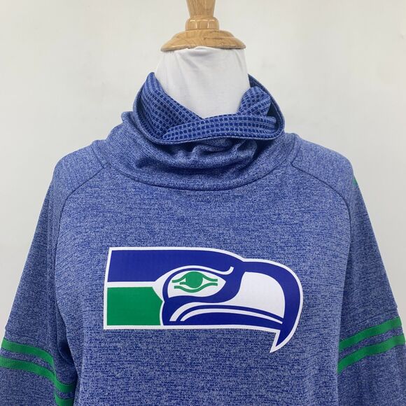 Nike Seattle Seahawks Sweatshirt Women S Small Jumper Turtleneck Dri Fit Sweater - Picture 3 of 14